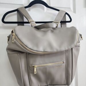 The Original Diaper Bag - Fawn - Gray Taupe